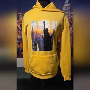 Yellow Graphic Men Sweater